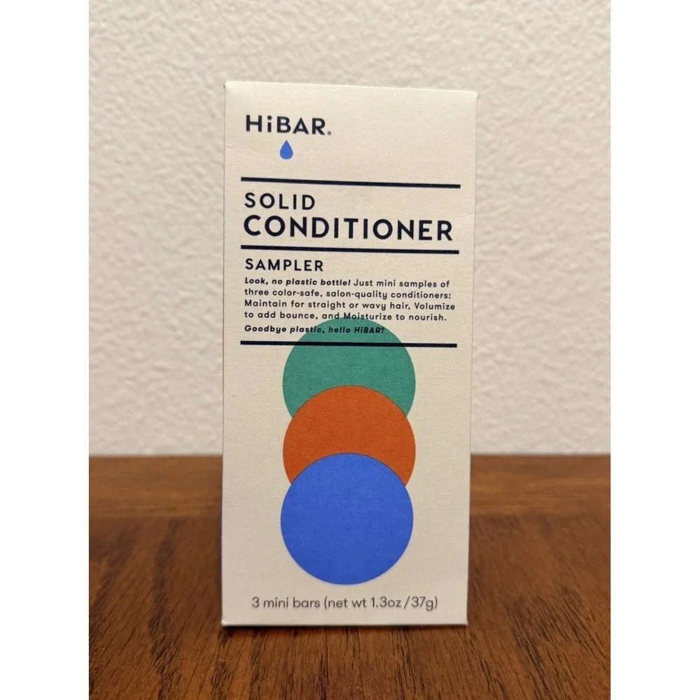 HiBar Solid Soap Conditioner Sampler 3 Mini Bars, Lot of 4